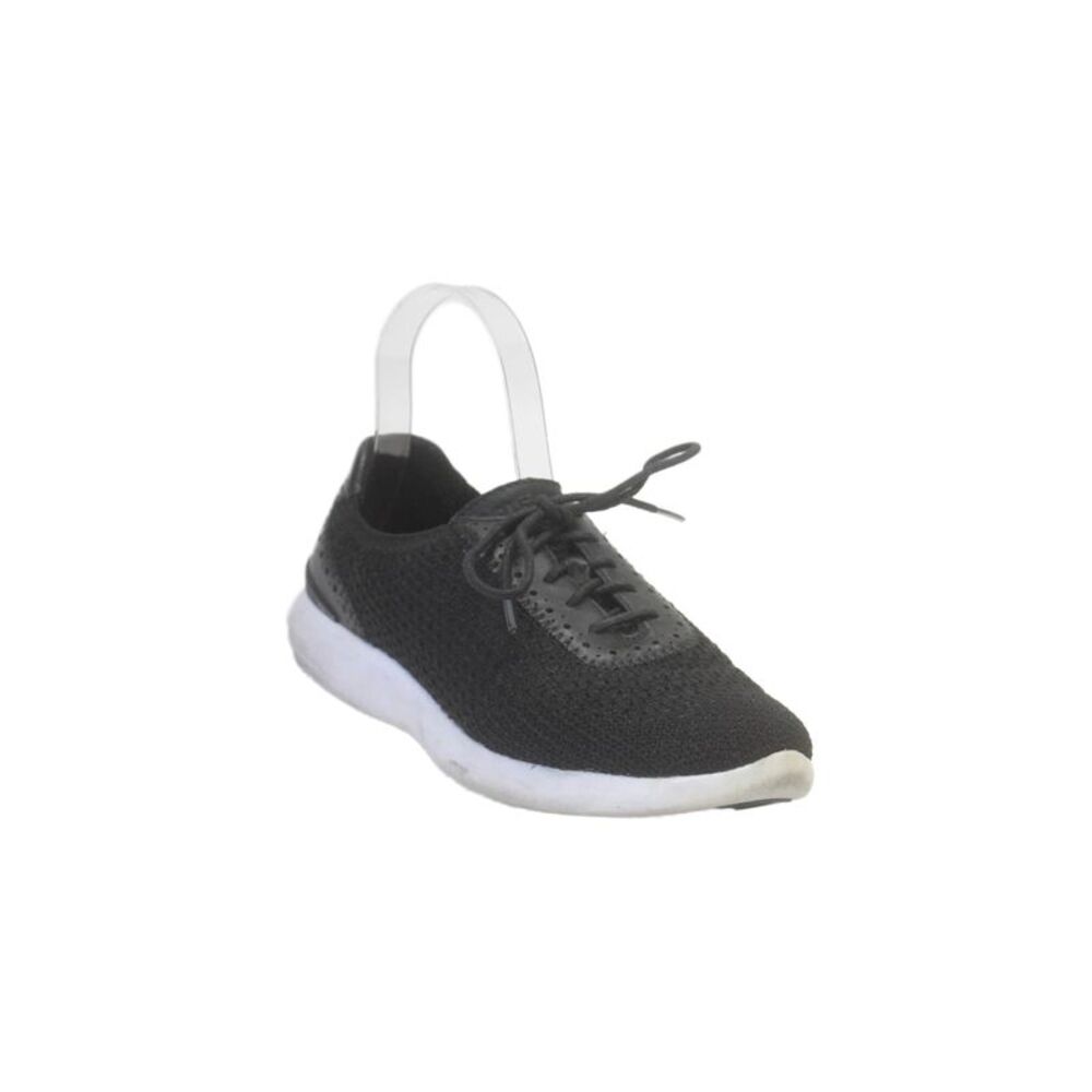 Cole Haan Grand.OS Womens Leather Woven Knit Lace Up Sneakers Black Size 7 B